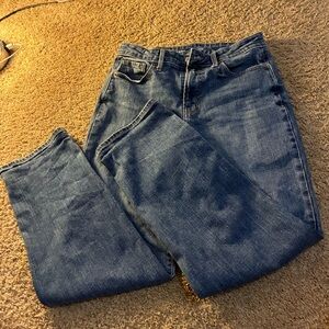 Classic Blue high waisted wide leg Women's Jeans